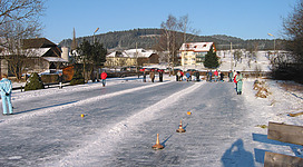 Eisstockbahn Bade- Teichbiotop Neußerling