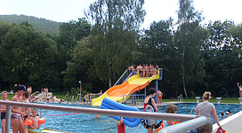 Freibad, Schwimmen