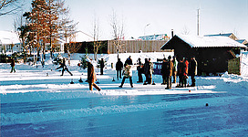 Eisstock Kommuneteich