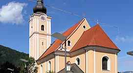 Katholische Pfarrkirche hl. Kunigunde in der steirischen Bezirkshauptstadt Mürzzuschlag.