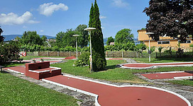 Minigolfanlage in Weyregg am Attersee beim Strandbad