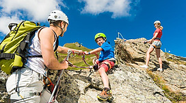 Die Klettersteige auf der Schlossalm begehen