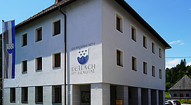 Dellach im Drautal municipal office, district of Spittal an der Drau, Carinthia, Austria, European Union