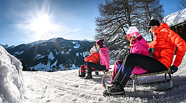 Rodeln auf der Kleinarler Hütte Rodelbahn