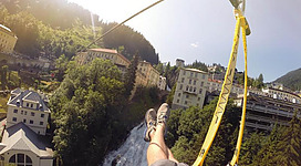 Die Flying Waters Zipline ausprobieren