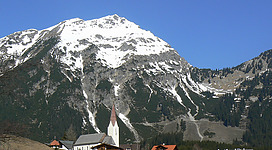 Moutain landscape from Berwang, Tirol, Austria