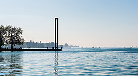 Leuchtturm am Bregenzer Hafen.