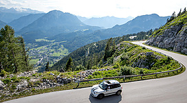 Die Loser Panoramastraße entlang fahren