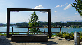 Fotorahmen Sankt Kanzian am Klopeiner See - Süduferstraße, Bezirk Völkermarkt, Kärnten, Österreich, EU