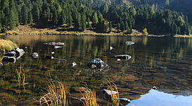 Upper Winterleitensee with Kreiskogel, Zirbitzkogel