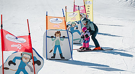 Skifahren in Leos Kinderland