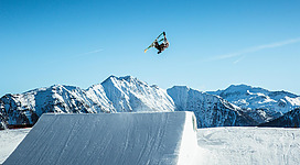 Wintersporteln im Absolut Snowpark