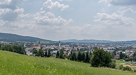Freistadt: Blick vom Sowjetrussischen Soldatenfriedhof