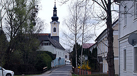 Katholische Pfarrkirche in Großsteinbach, Steiermark, Österreich