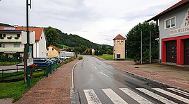 Die L134 in Otterthal, Niederösterreich.